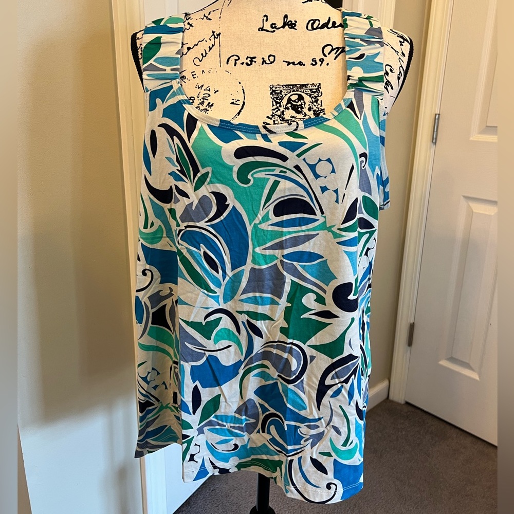 Croft & Barrow 1X Sleeveless Top NWOT